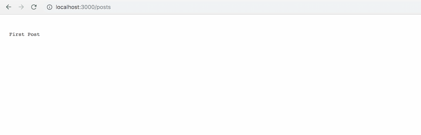 Posts index page