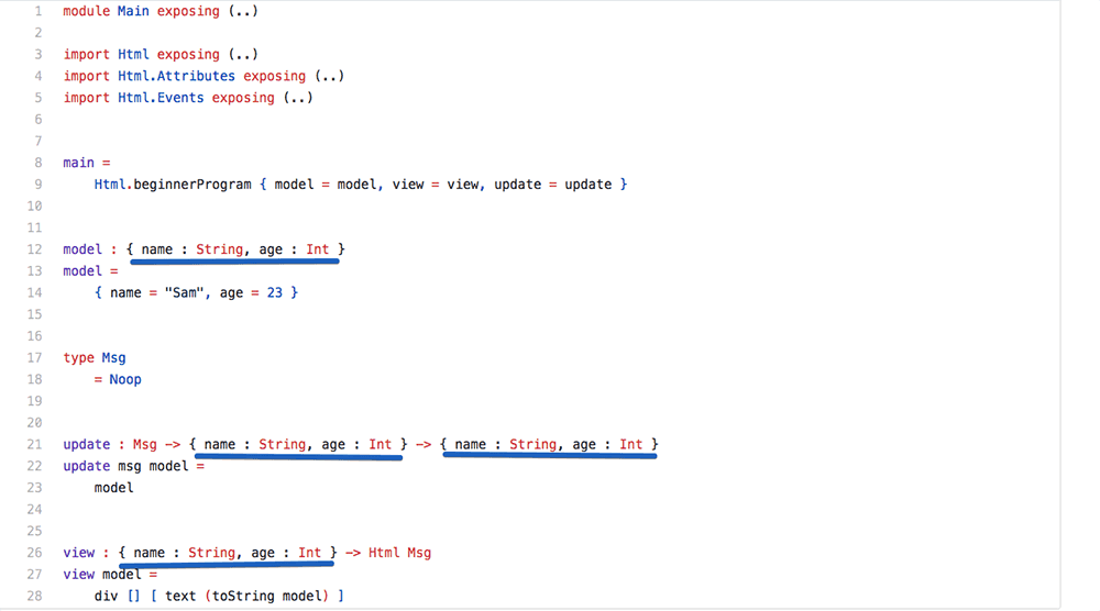 code without type alias