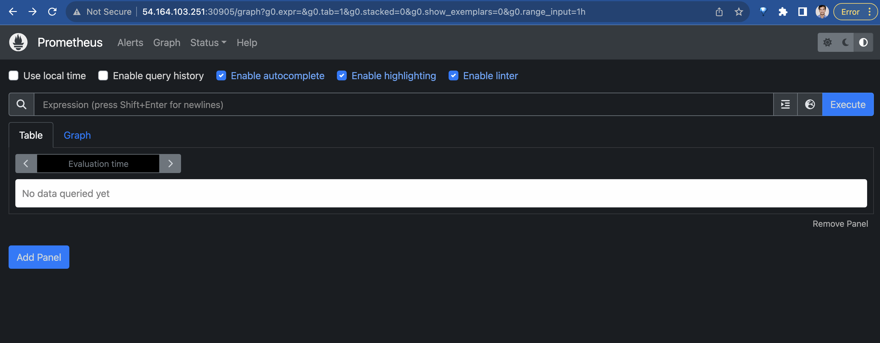 Prometheus Dashboard