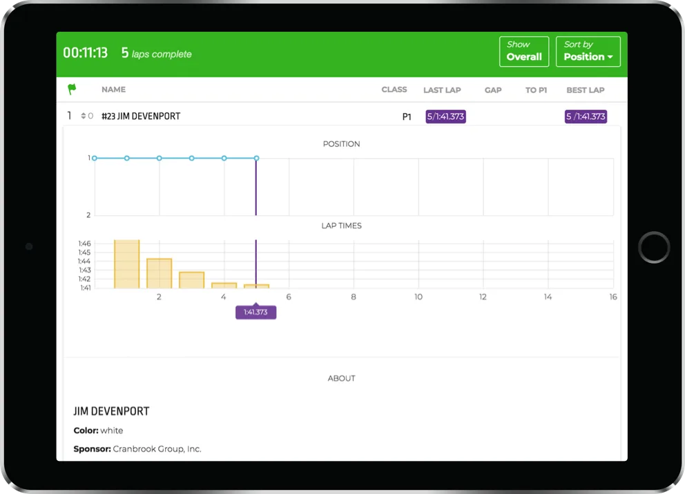 RaceHero: Visualizing the race